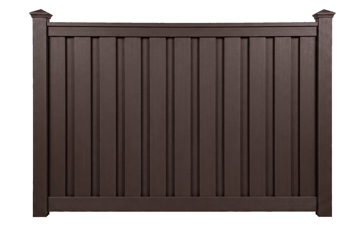 Composite fence installation in Oakville backyard — Trex and TimberTech GTA
